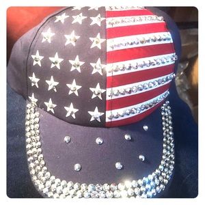 Dazzling patriotic baseball hat!